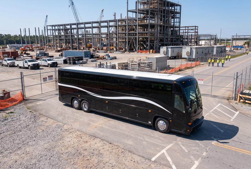 Construction Site Shuttle Bus Rentals in South Gate, CA